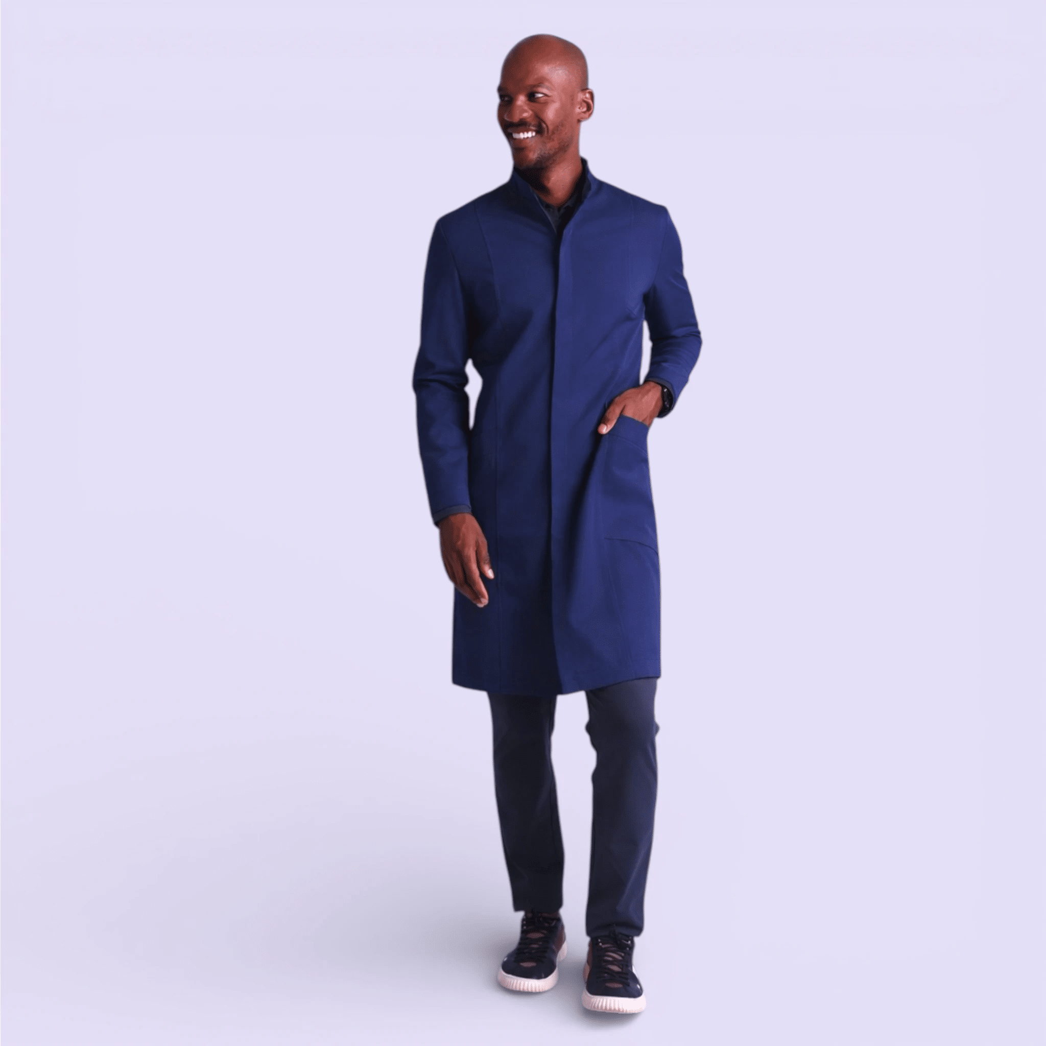 Jaleco Lino I Azul Marinho - HOLI