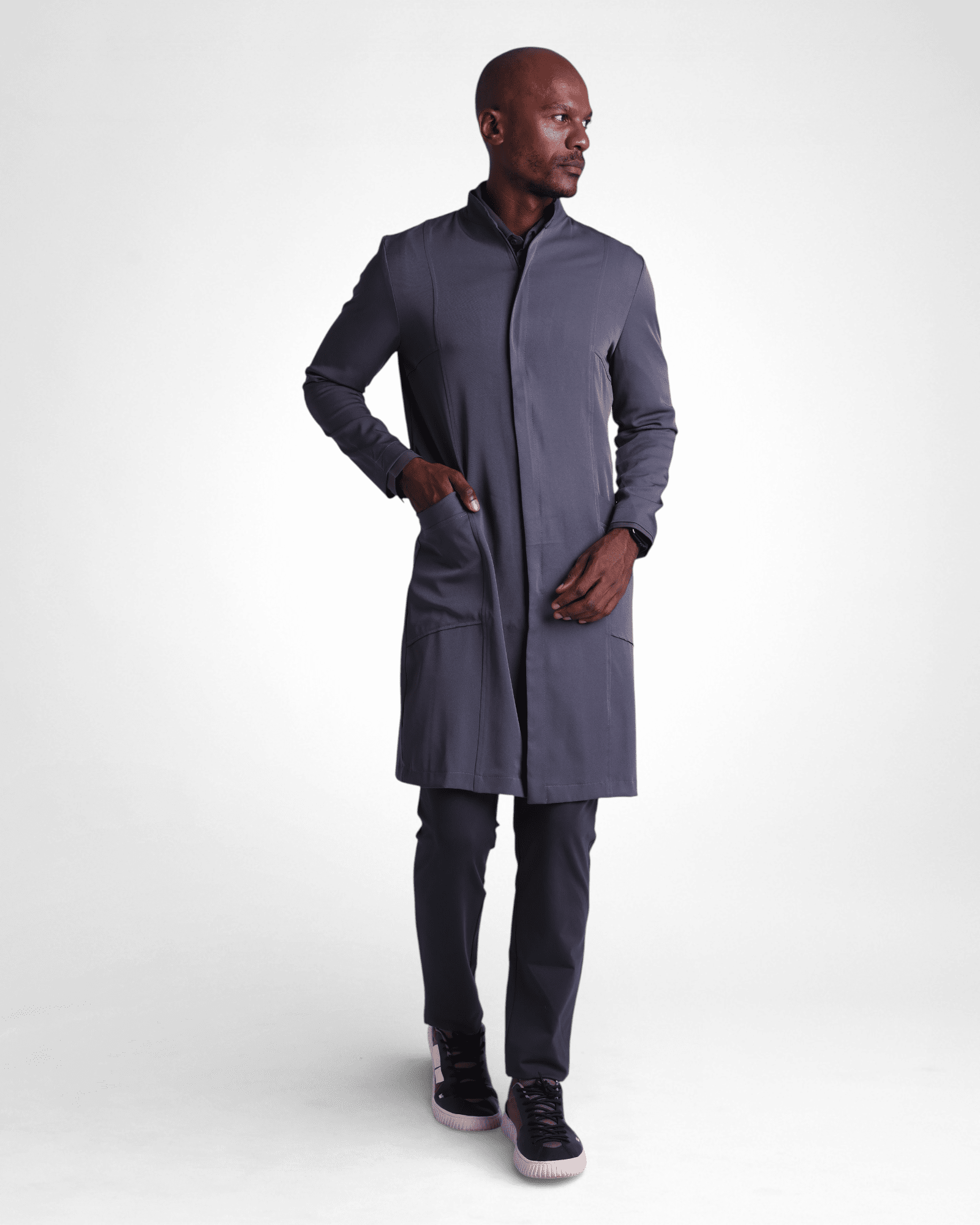 Jaleco Lino I Chumbo - HOLI