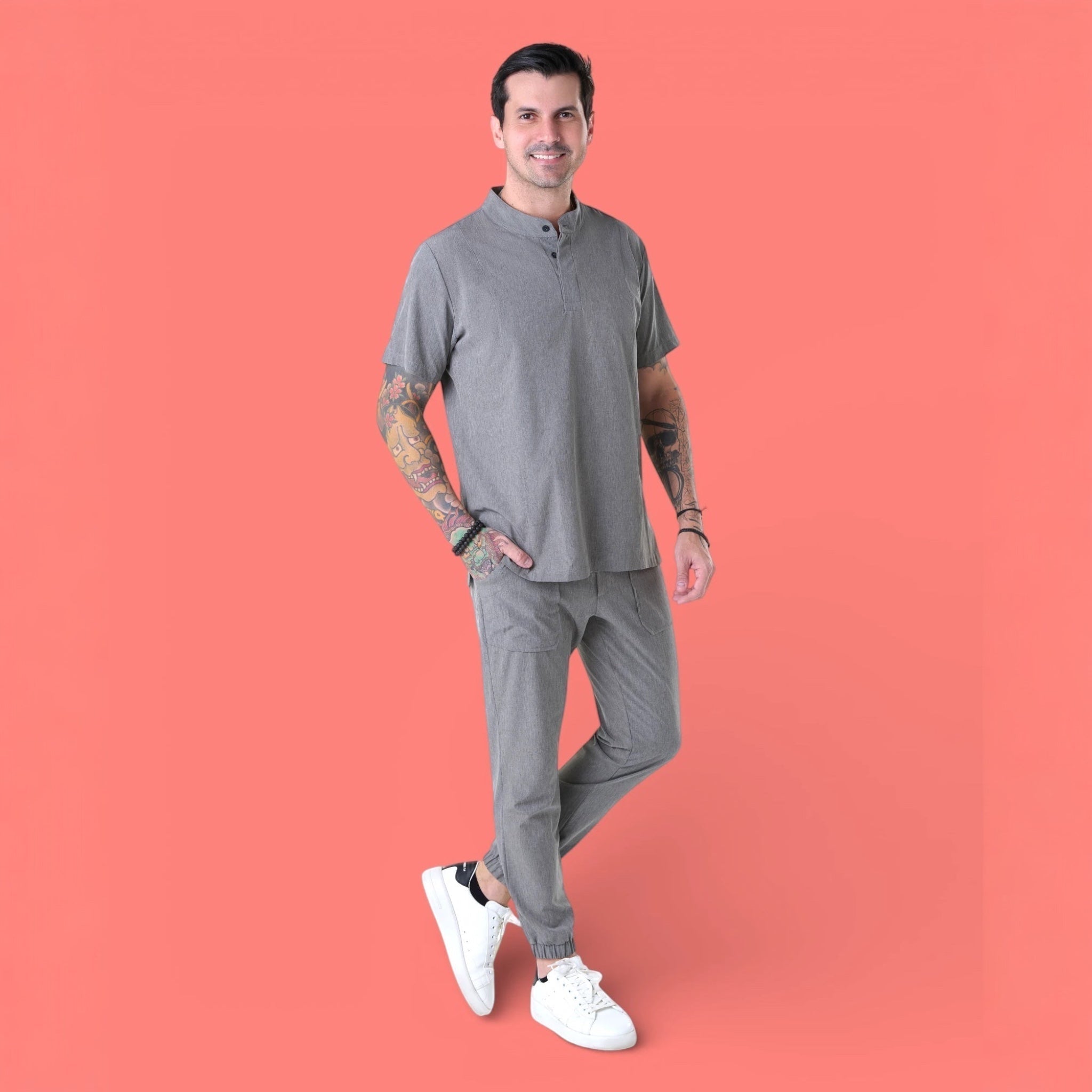 Pijama Comfy Daily I Cinza Claro - HOLI
