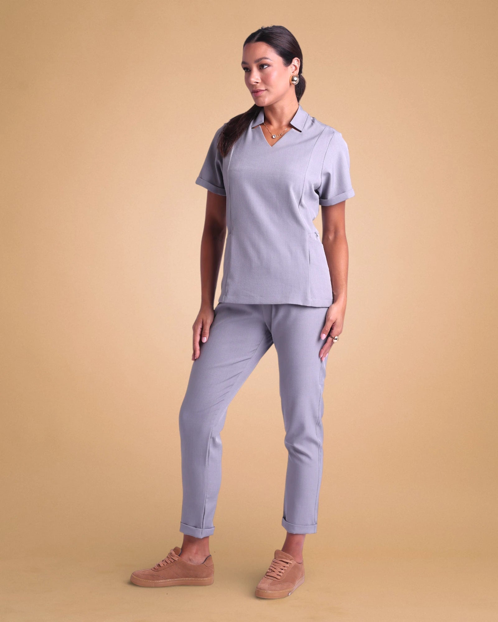 Scrub Dani I Cinza Claro - HOLI