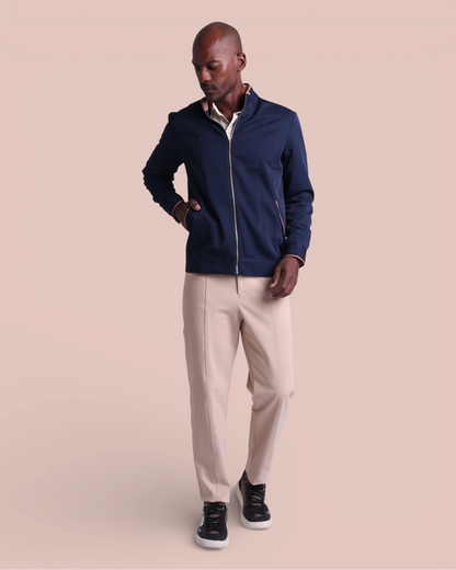 Jaqueta MF I Marinho + Caramelo