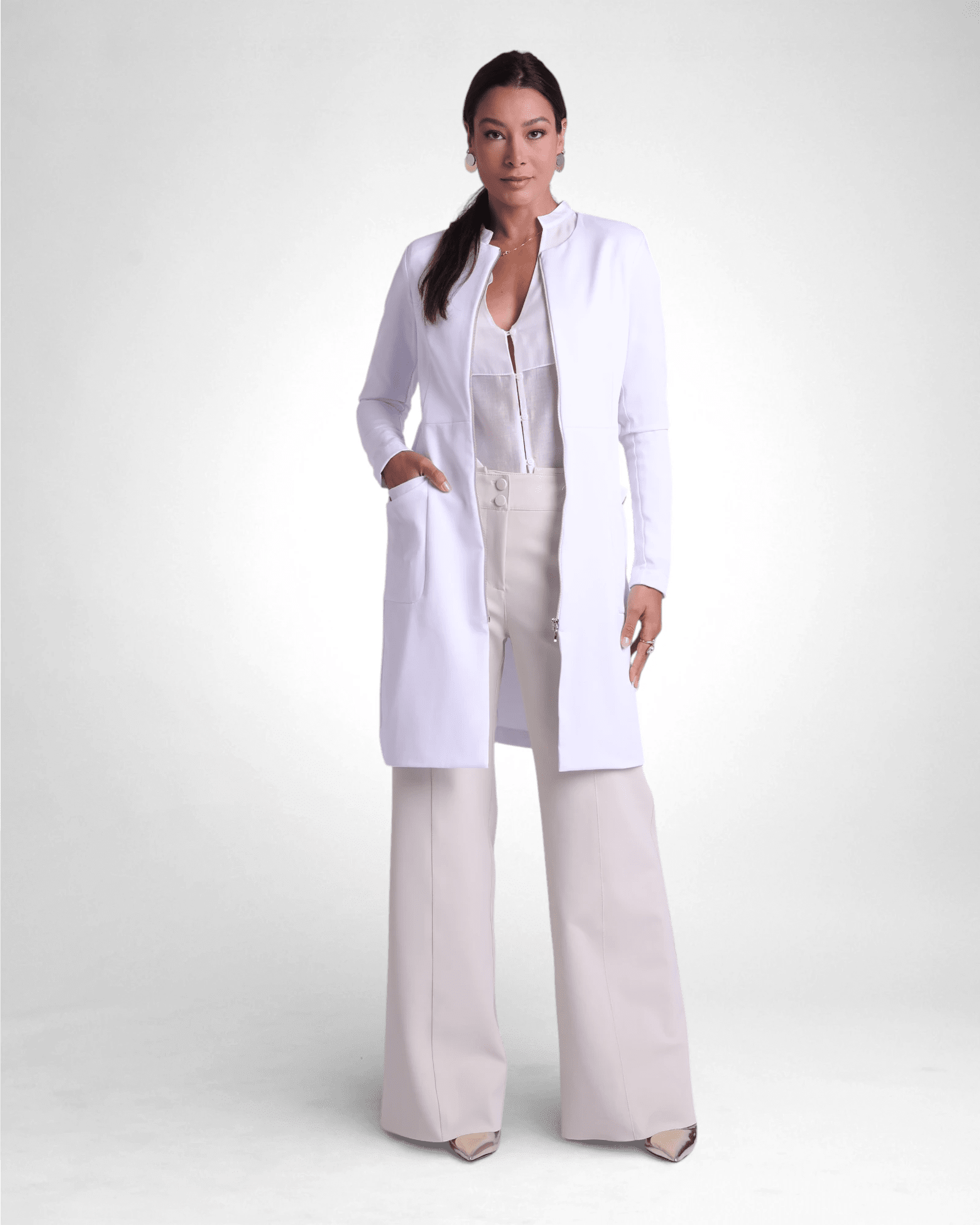 Jaleco Cecilia I Branco - HOLI