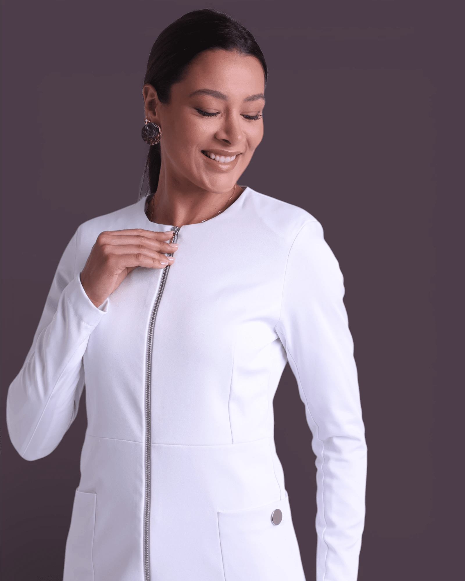 Jaleco Cecilia I Branco - HOLI