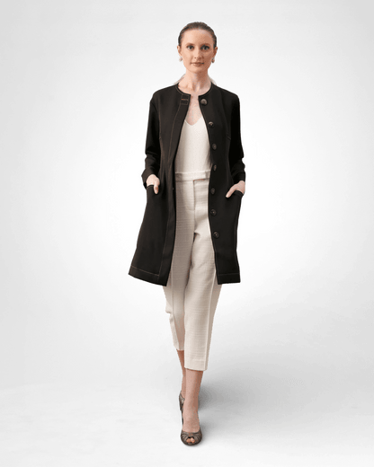 Jaleco Chloe I Preto + Caramelo - HOLI