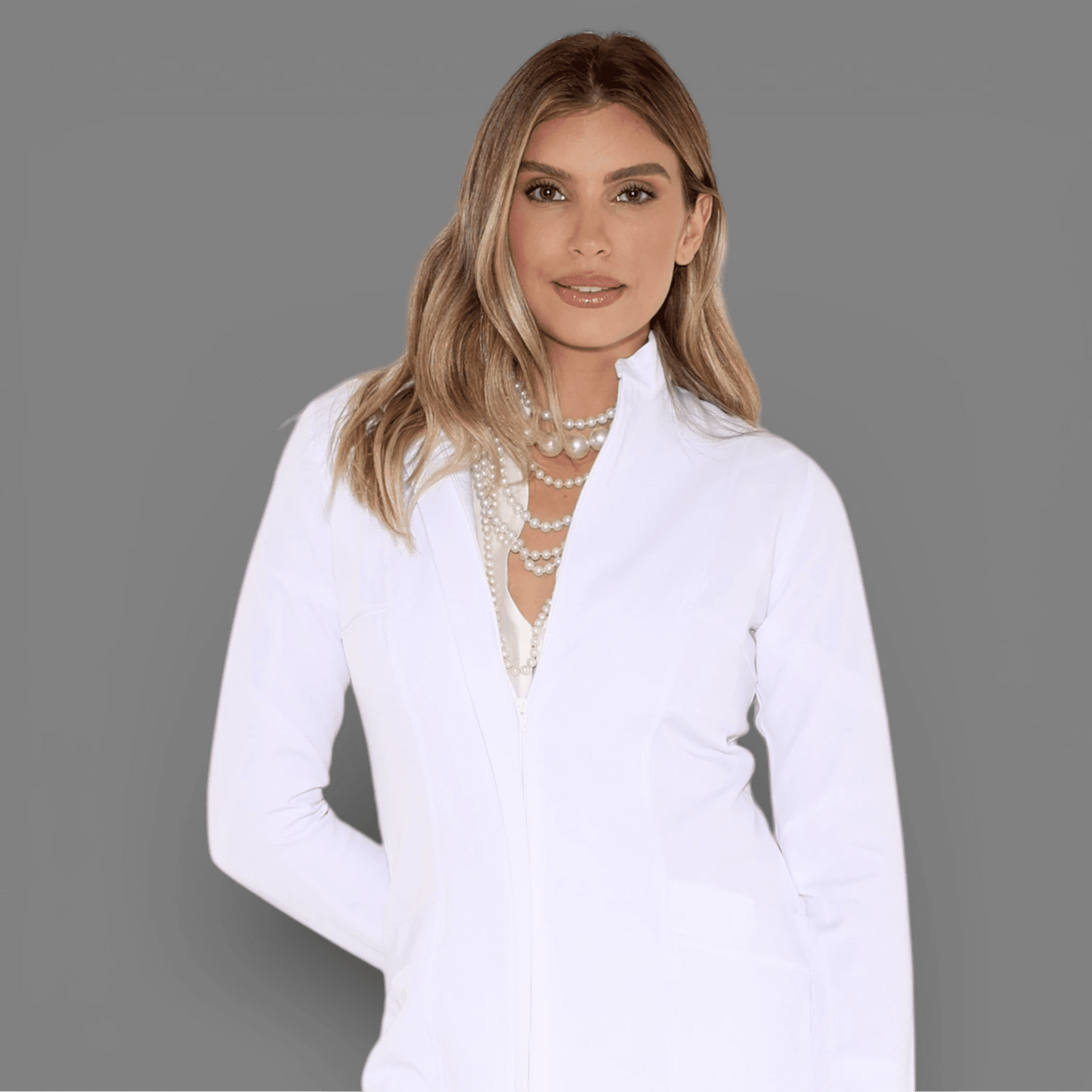 Jaleco Doris I Branco - HOLI