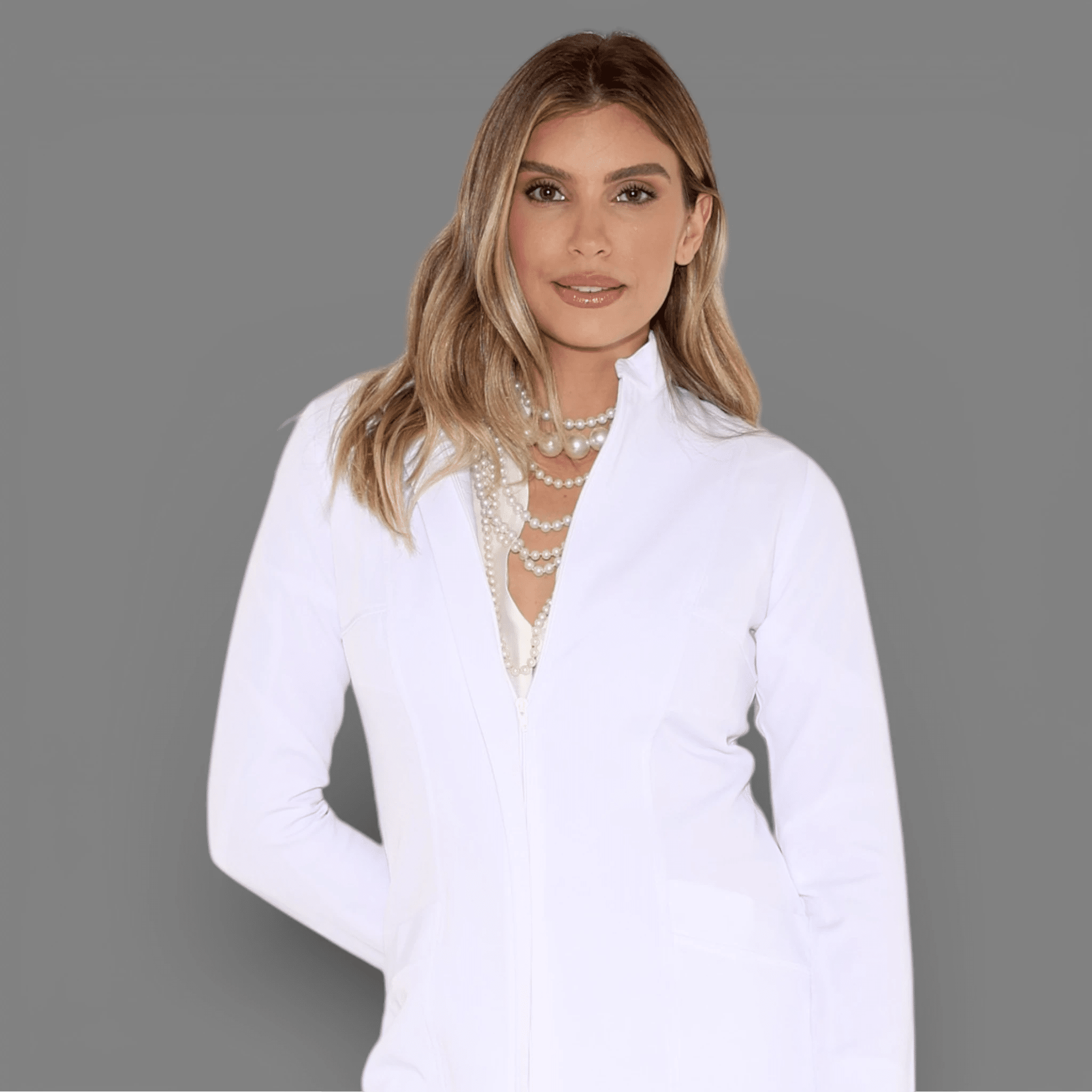 Jaleco Doris I Branco - HOLI