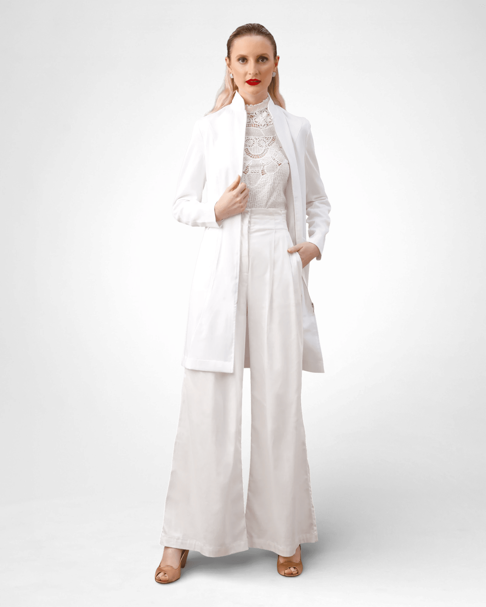 Jaleco Lisa I Branco - HOLI