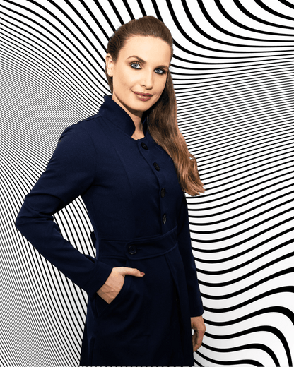 Jaleco Paola I Azul Marinho - HOLI