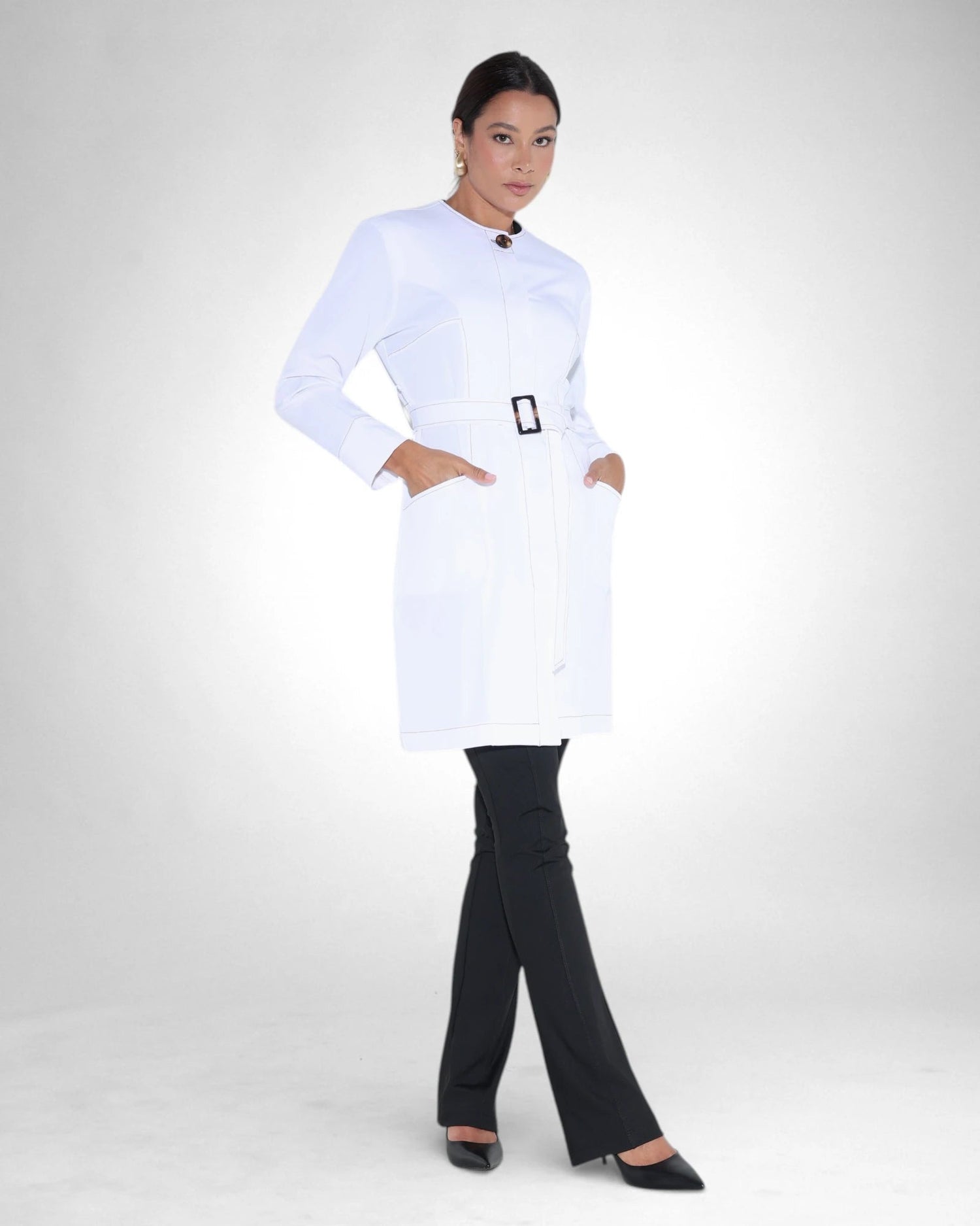 Jaleco Paola I Branco - HOLI