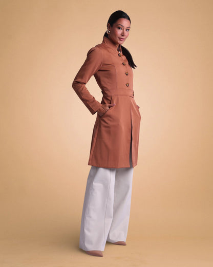 Jaleco Paola I Caramelo + Café - HOLI