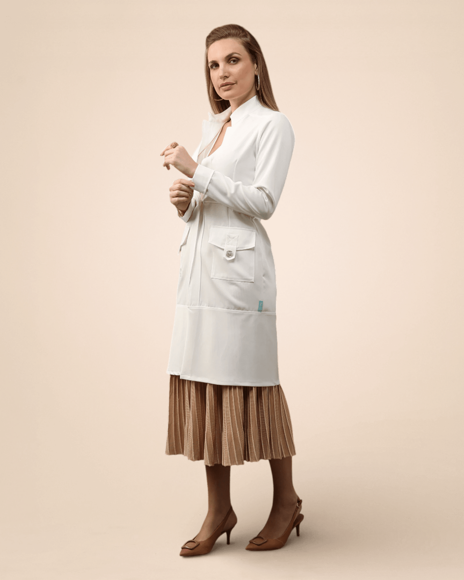 Jaleco Virginia I Off - White - HOLI