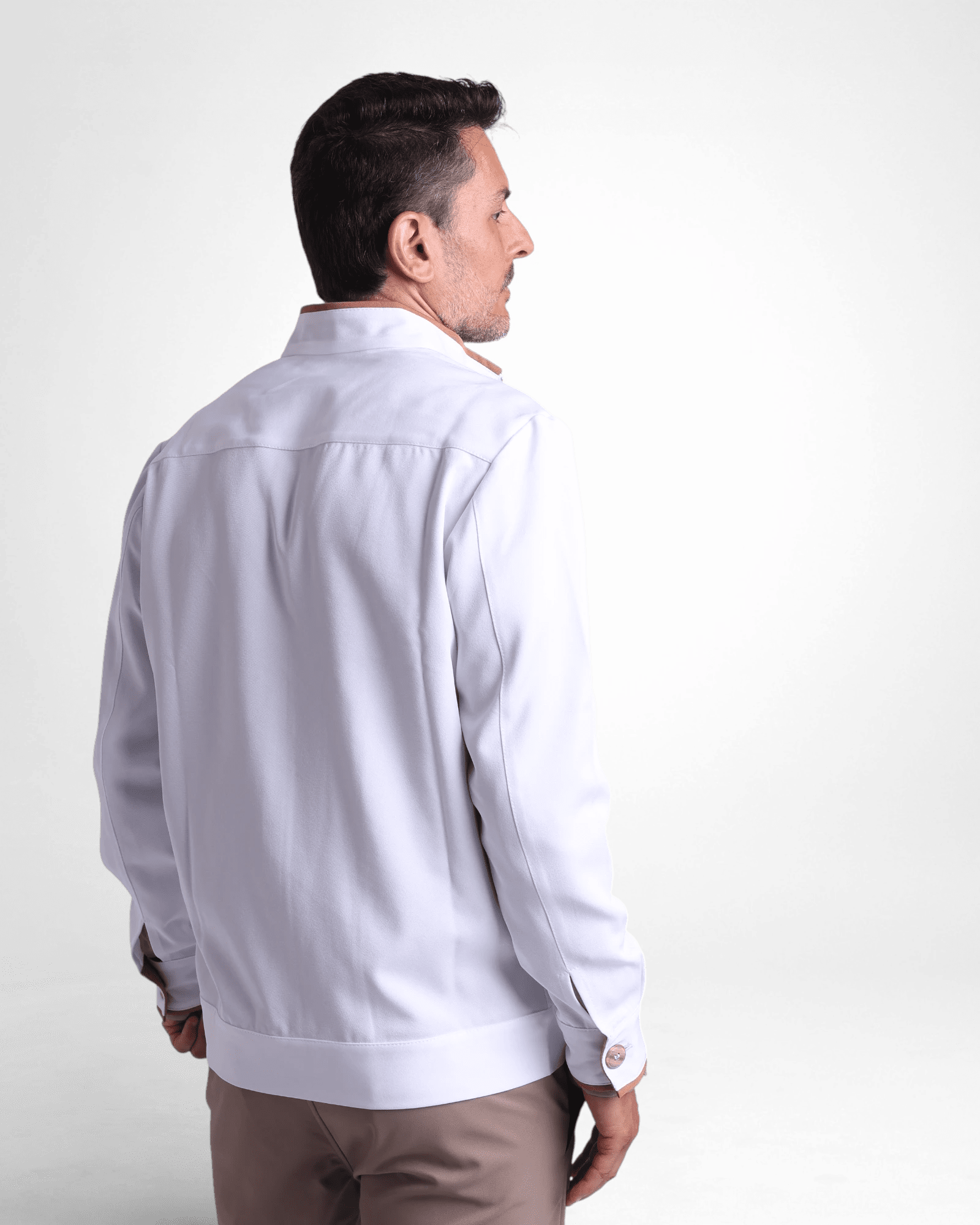 Jaqueta MF I Branco + Caramelo - HOLI