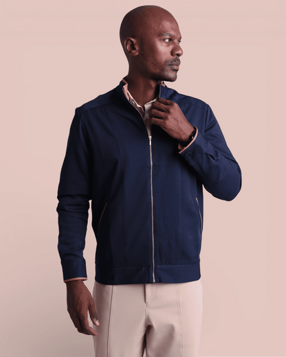 Jaqueta MF I Marinho + Caramelo - HOLI