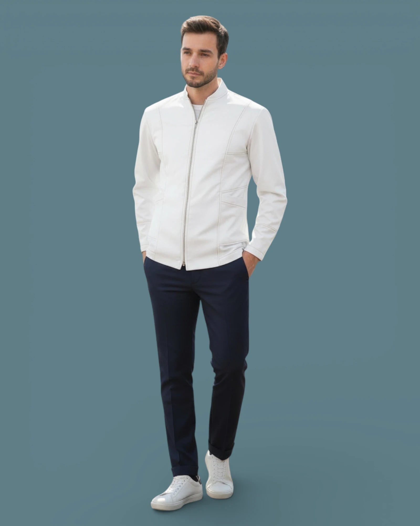 Jaqueta VOX I Branco + Caramelo - HOLI