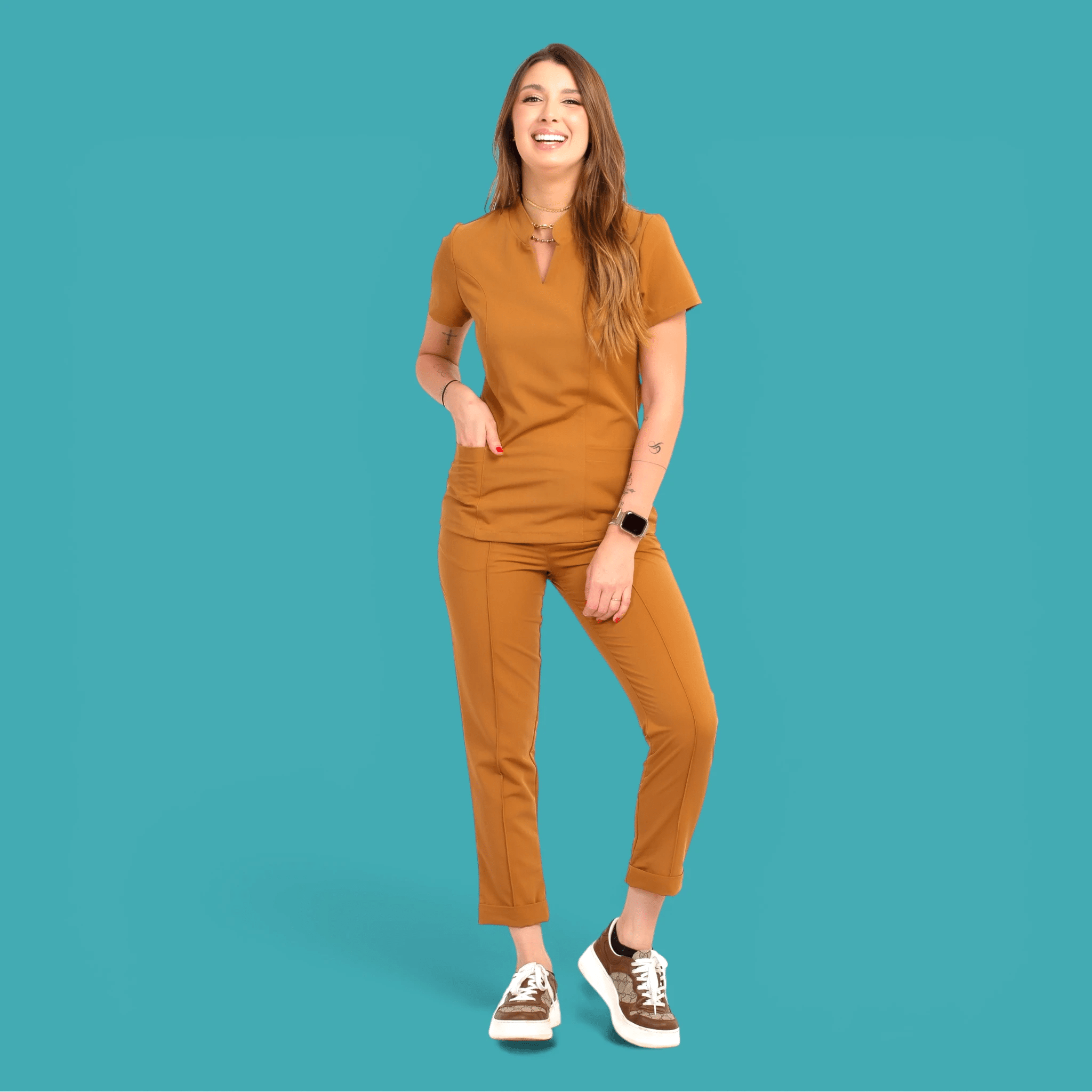Pijama Comfy Select I Dark Camel - HOLI