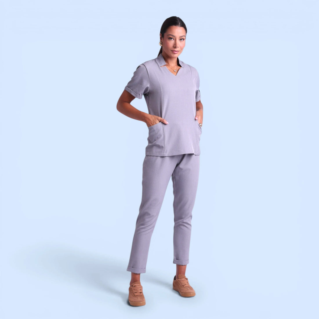 Scrub Dani I Cinza Claro