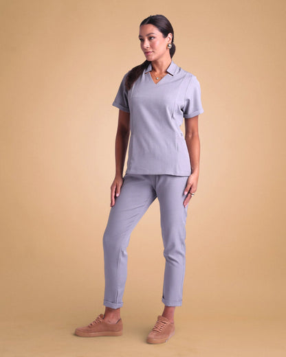 Scrub Dani I Cinza Claro - HOLI