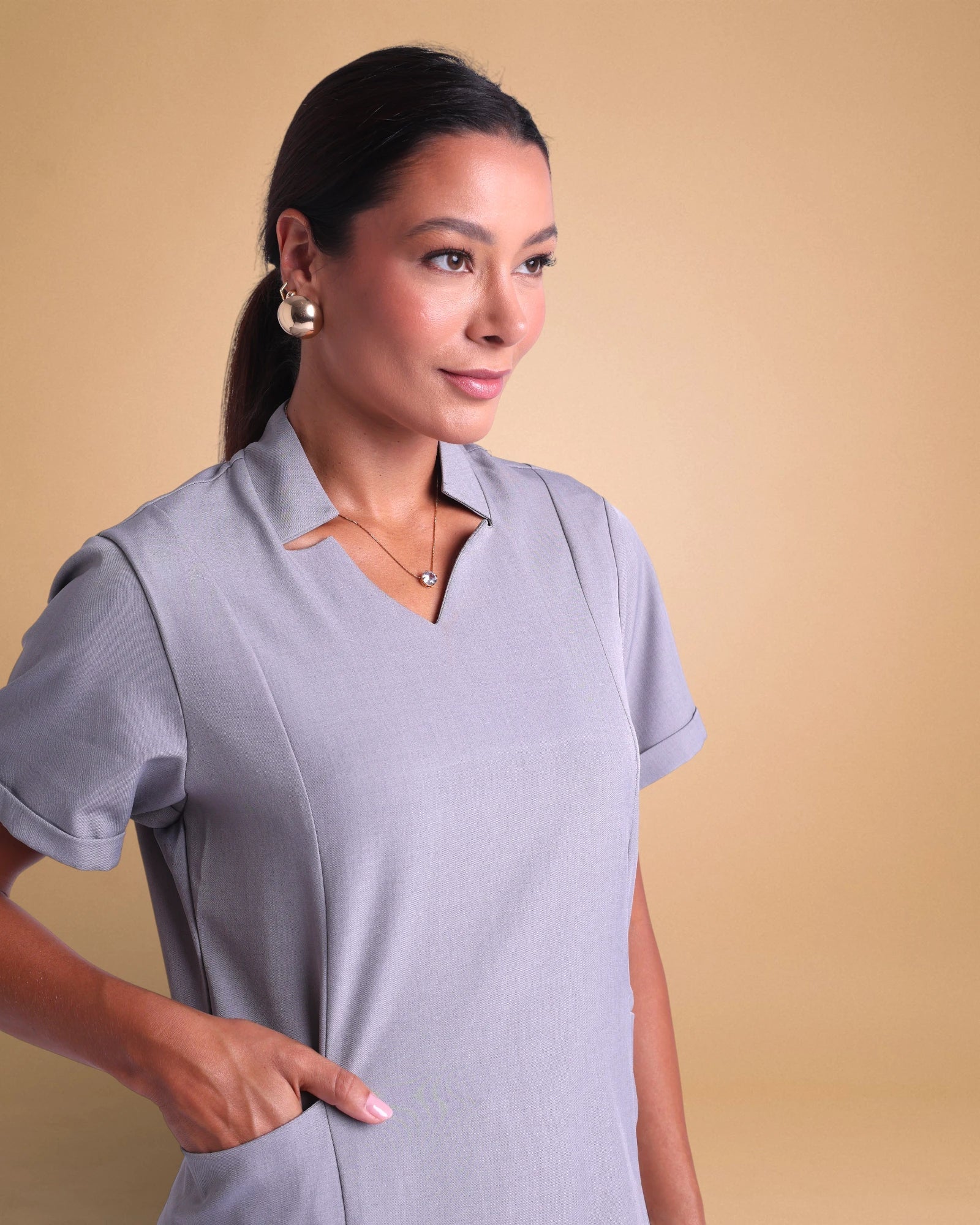 Scrub Dani I Cinza Claro - HOLI