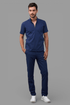 Scrub Social Azul Denin I Masculino - HOLI